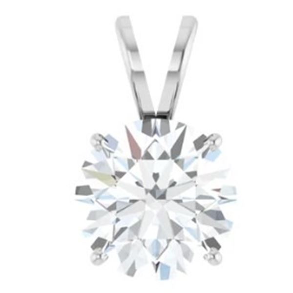 2ct Custom Created Diamond Pendant set in 14kt Gold From Jewel Craft