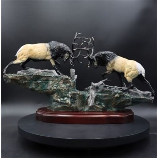 High Ridge Standoff Bronze Statue  Foundation Michelangelo
