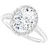 Image 1 : Custom Created 1.5ct Oval Diamond ring: from Jewel Craft