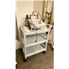 Image 1 : GREY MOBILE 3 TIER ESTHETICIANS CART WITH HR-S250 COMMERCIAL ESTHETICIANS RF RADIO FREQUENCY SYSTEM