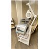 Image 2 : WHITE 3 TIER COMMERCIAL MOBILE ESTHETICIANS CART WITH ILLUMINATED MAGNIFYING LAMP & PEEL /