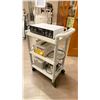 Image 2 : GREY 3 TIER COMMERCIAL MOBILE ESTHETICIANS CART WITH VAC SPRAY MACHINE, 3KVA-U POWER CONVERTER, &