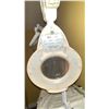 Image 2 : WHITE 3 TIER SINGLE DRAWER COMMERCIAL MOBILE ESTHETICIANS CART WITH ILLUMINATED MAGNIFYING LAMP