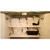 Image 2 : 3 CABINETS OF ASSORTED COMMERCIAL SPA TOWELS *MUST TAKE ALL, CABINETS NOT INCLUDED*