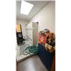 Image 1 : CONTENTS OF STAFF ROOM INCLUDING: GREY METAL LOCKER SYSTEM, UV FLY LIGHT, FOLDING MASSAGE BED,