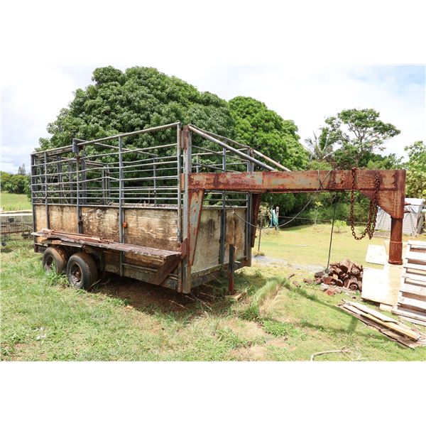 Gooseneck Livestock 2-Axle Trailer 176" x 71"
