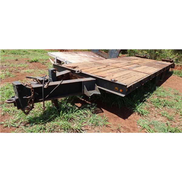 Tagalong 2-Axle Flatbed Equipment Trailer w/ Ramps & Tow Hitch  299" x 101"