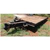 Image 1 : Tagalong 2-Axle Flatbed Equipment Trailer w/ Ramps & Tow Hitch  299" x 101"