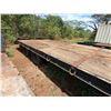 Image 20 : Tagalong 2-Axle Flatbed Equipment Trailer w/ Ramps & Tow Hitch  299" x 101"