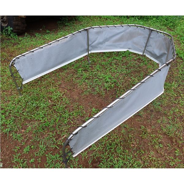 Boat Bow Railing With Canvas  88" x 57"