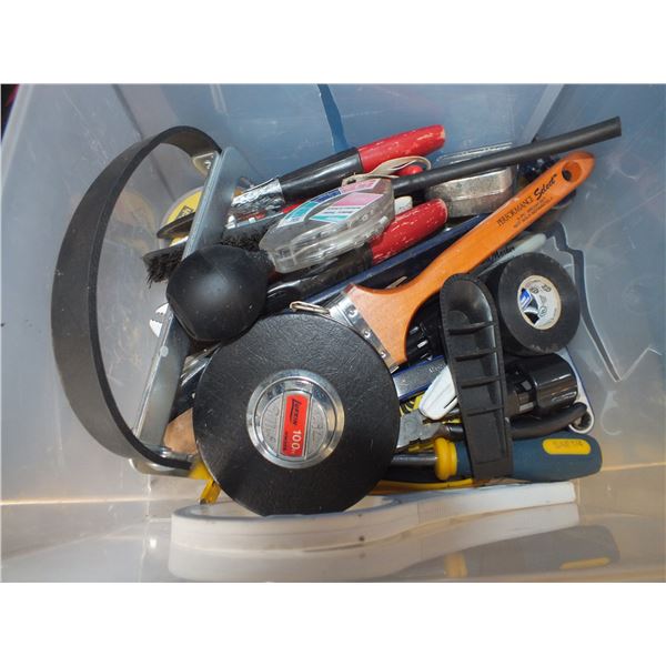 Small Bin Of Assorted Tools