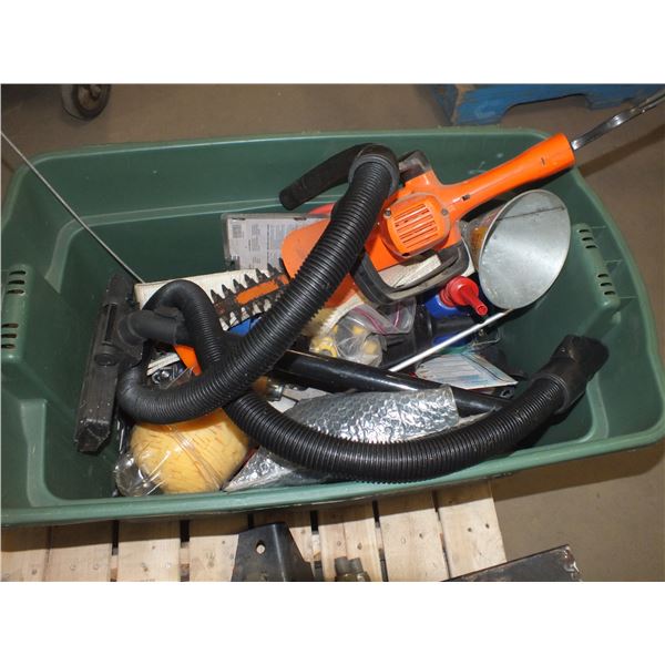 Tote Of Assorted Tools