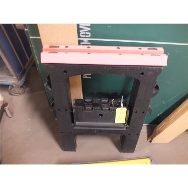 Two Plastic Saw Horses