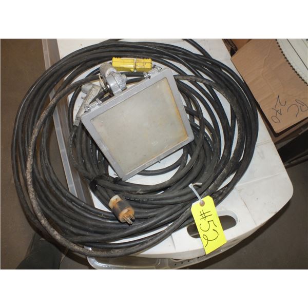 2 Extension Cords & 1 Outdoor Light
