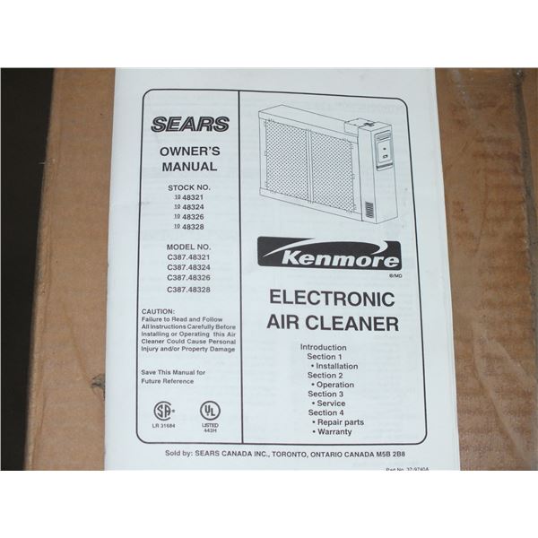 Kenmore Electronic Air Cleaner