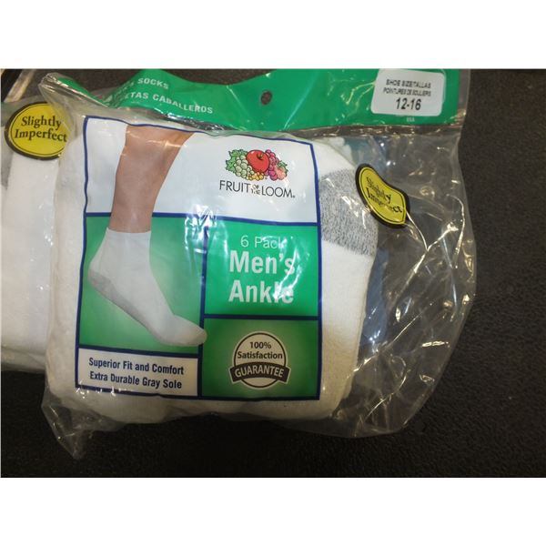 2 Packs Of Men's Ankle Socks