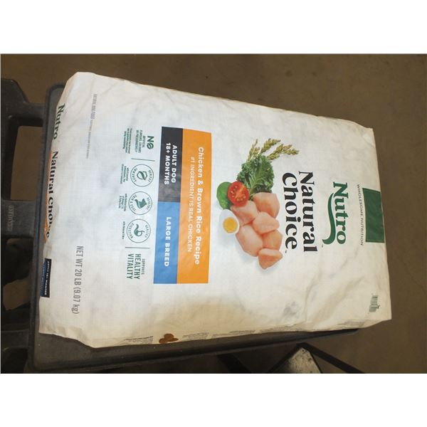 1 Bag Of Nutro Natural Choice Chicken & Brown Rice Dog Food