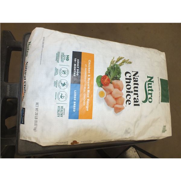1 Bag Of Nutro Natural Choice Chicken & Brown Rice Dog Food