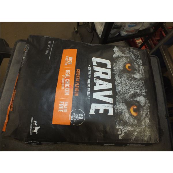1 Bag Of Crave Chicken Dog Food