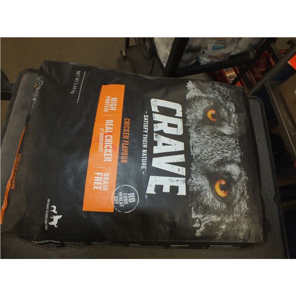 1 Bag Of Crave Chicken Dog Food