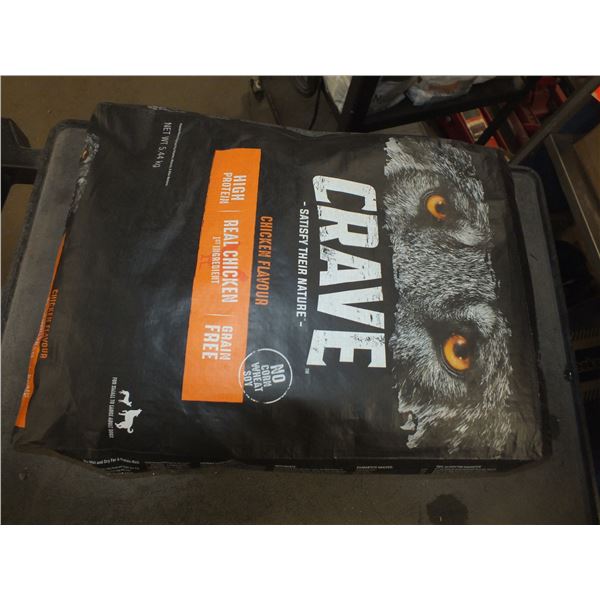 1 Bag Of Crave Chicken Dog Food