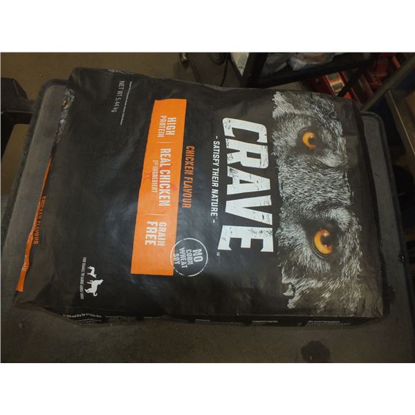 1 Bag Of Crave Chicken Dog Food