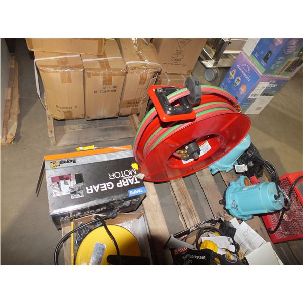 Oxy Acetylene Hose reel & Tarp Gear Motor