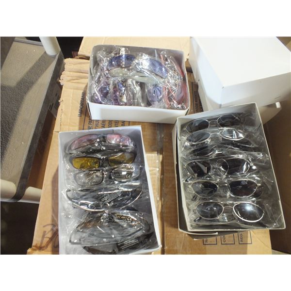 3 Boxes Of Assorted Sunglasses