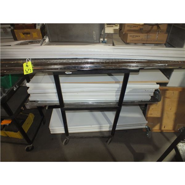 Wall mounted shelving pieces