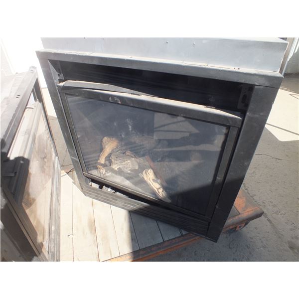 2 Fireplace Inserts w/ Assorted ducting