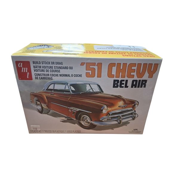 NIB AMT 51 Chevy model 1/25 unbuilt