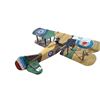 Image 2 : Vintage metal British WWI bi-plane 14"x12"
