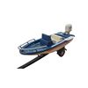 Image 2 : Hard to find 1980s Nylint trailer and boat, battery op motor, approx 13" long