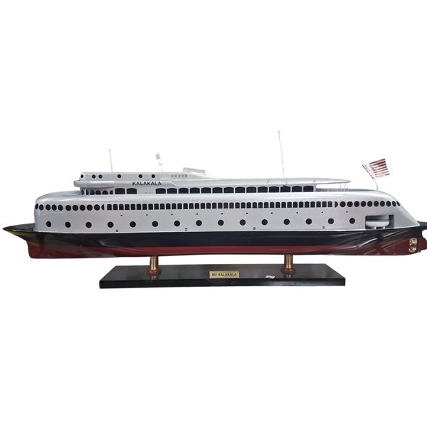 Hand built model of MV Kalakala ferry 38" long