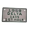 Image 1 : NOS 1959 Delta 1st half municiple plate