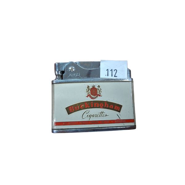 Vintage Buckingham cigarette lighter, great graphics