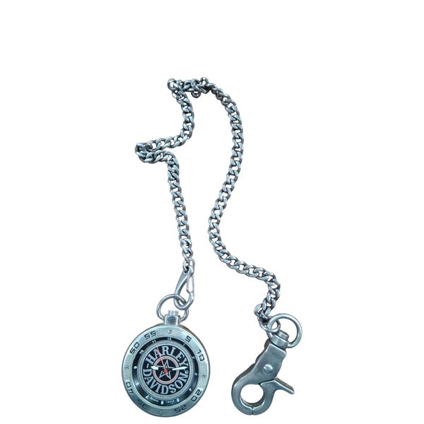 Harely Davidson pocket watch & chain