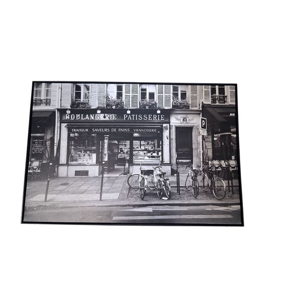 Printed on canvas vintage Paris scene 37"x26"