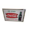 Image 1 : Vintage Coca-Cola advertisement painted on wood 24"x16"