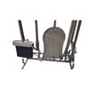 Image 2 : Nice heavy duty well made steel fireplace tool set 34" tall