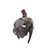 Image 3 : Taxidermied crow mounted on wood 14" tall