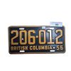 Image 1 : Vintage 1956 BC plate