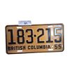 Image 1 : Vintage 1955 BC plate