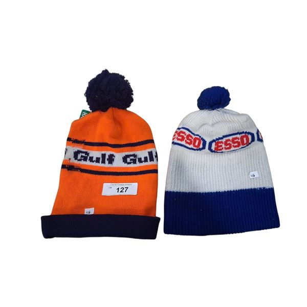2 vintage Gulf & Esso toques