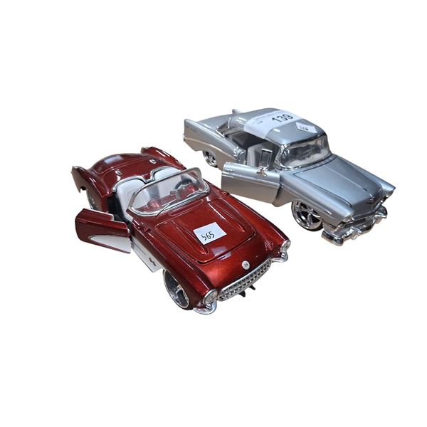 2 die cast cars