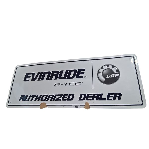 Vintage Evinrude metal sign 45"x19"