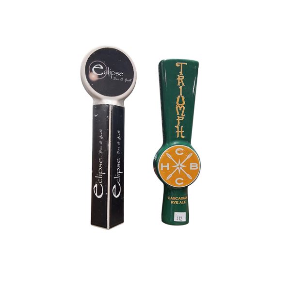 Eclipse & Triumph beer tap handles
