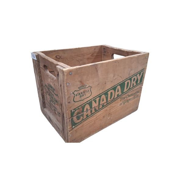 Vintage wooden Canada Dry crate