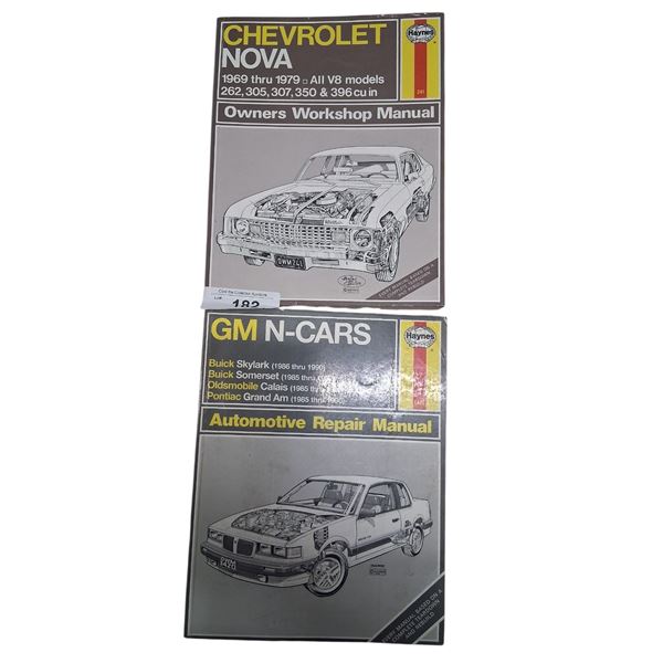 2 Haynes service manual Nova & Buick