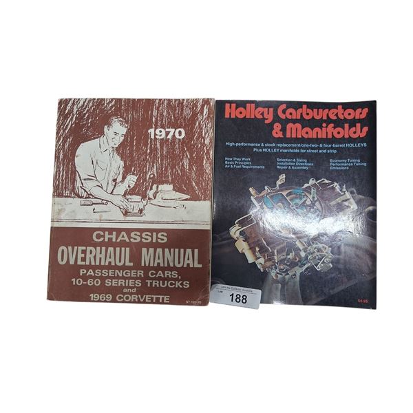 2 vintage manuals, Holley Carburator & Chassis Overhaul